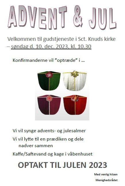 Indbydelse til 2.s.i advent 2023